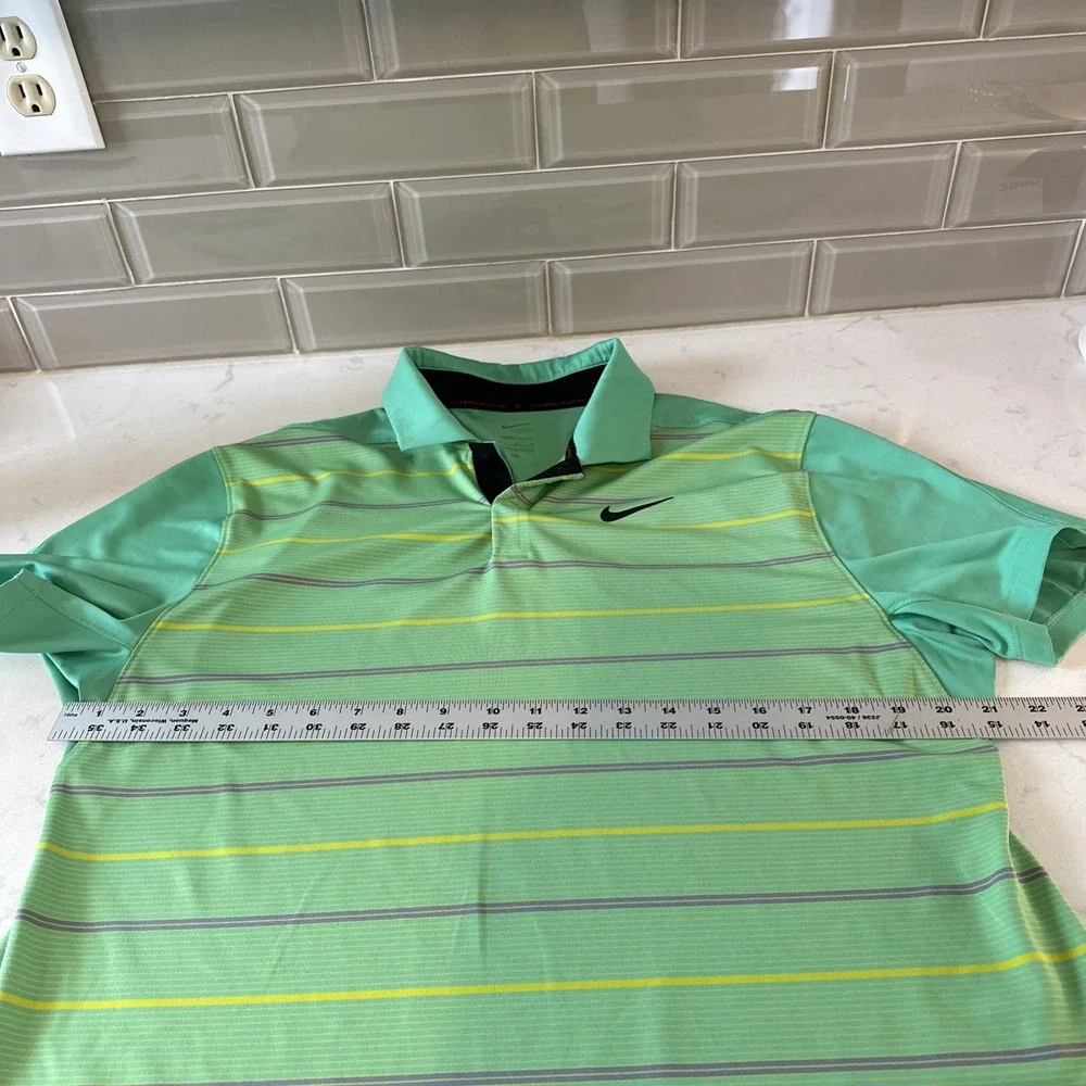 Nike Tiger Woods Dri-FIT Performance Golf Polo‎ Shirt Green DR5318-363 Size M